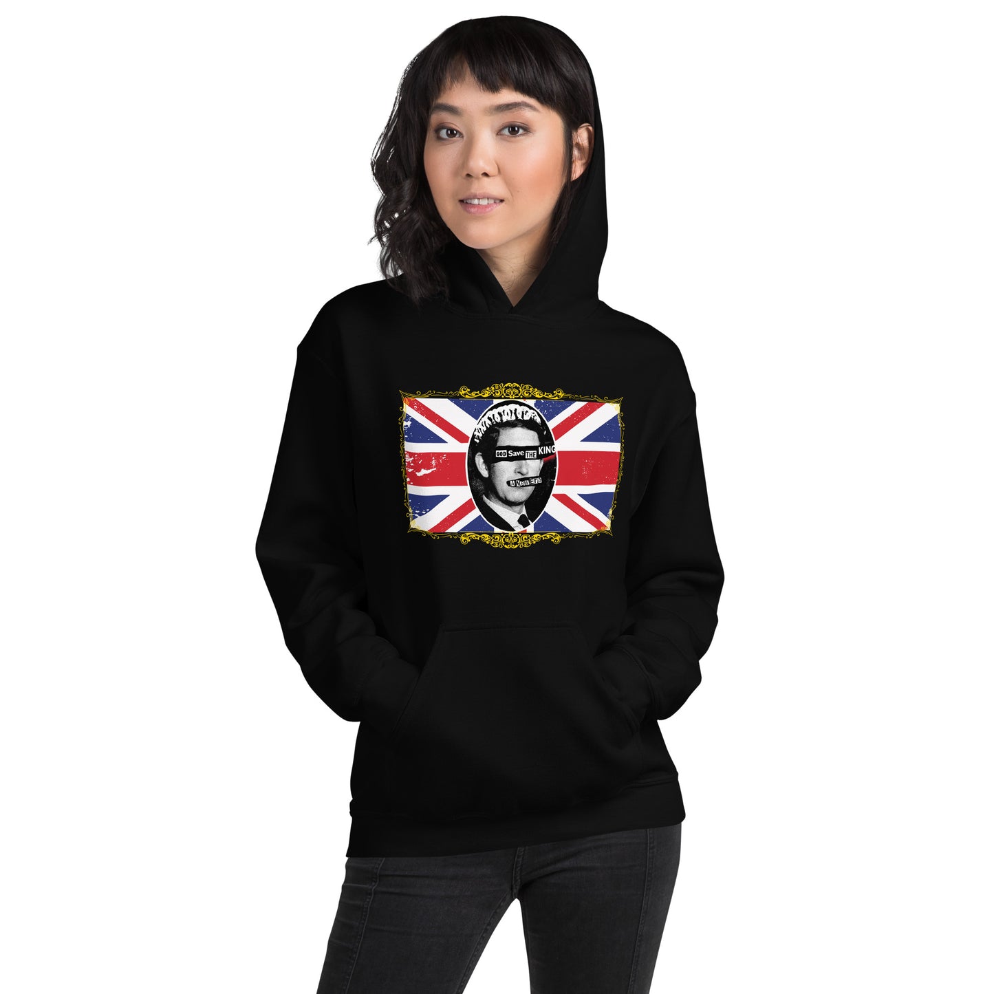 God Save the King Print Hoodie