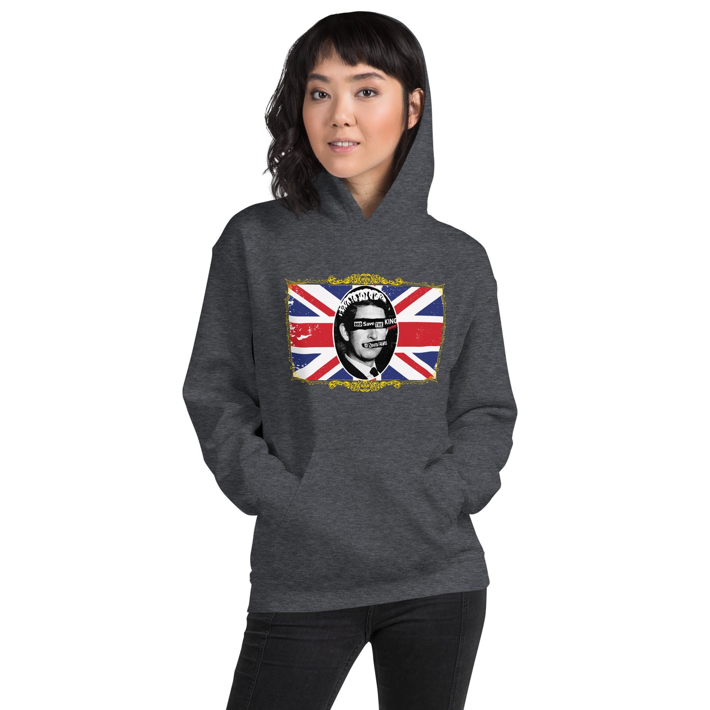 God Save the King Print Hoodie