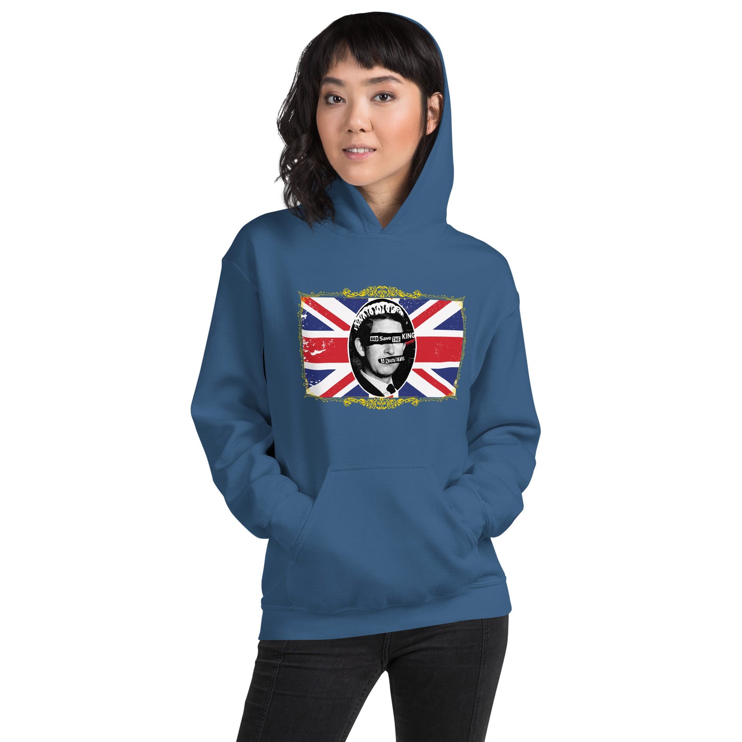 God Save the King Print Hoodie