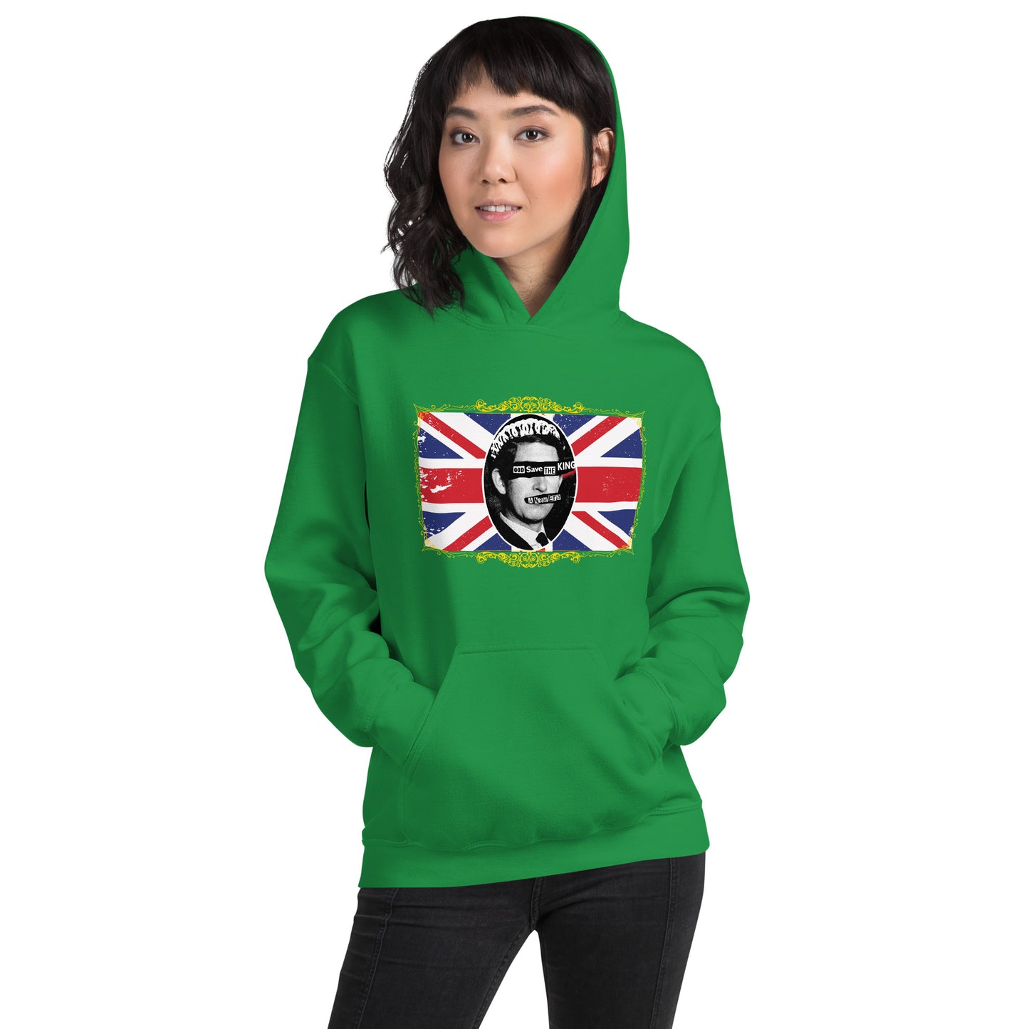 God Save the King Print Hoodie