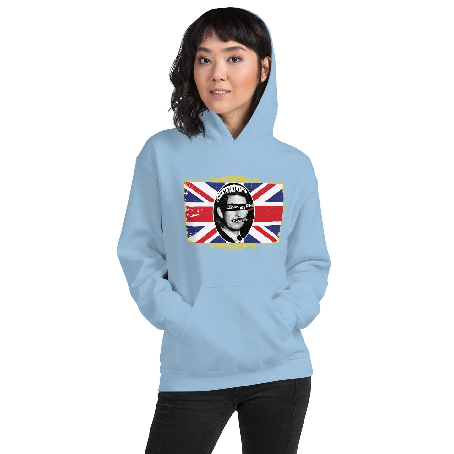 God Save the King Print Hoodie