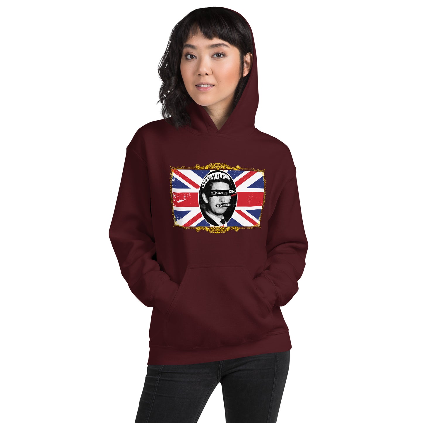 God Save the King Print Hoodie