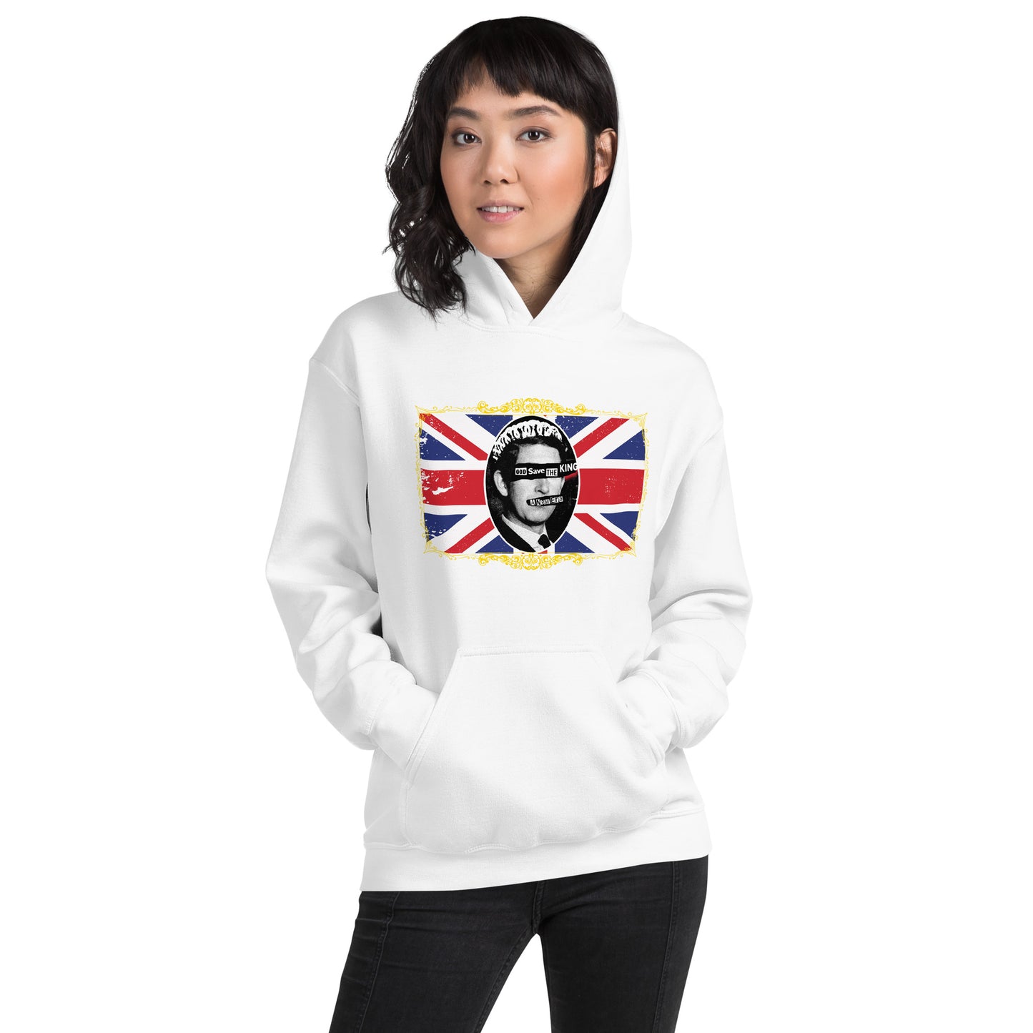 God Save the King Print Hoodie